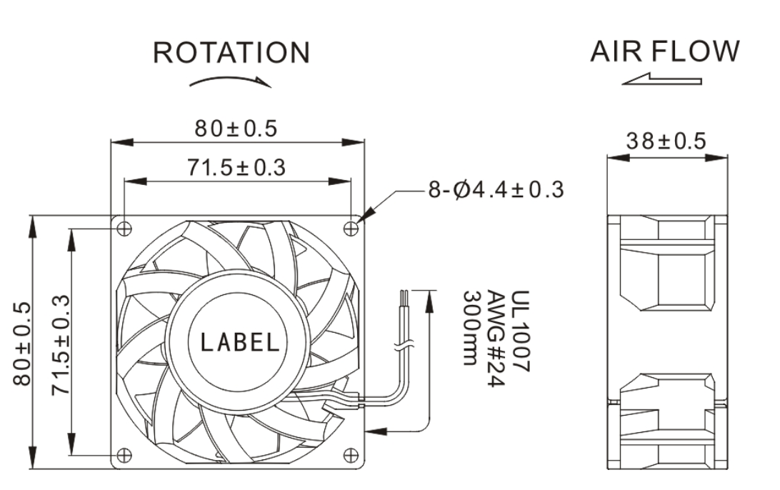 HBDC-8038 3V