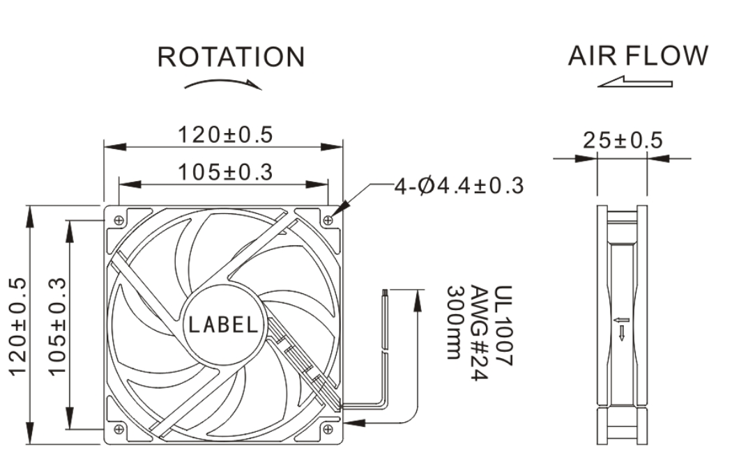 HBDC-12025 3V