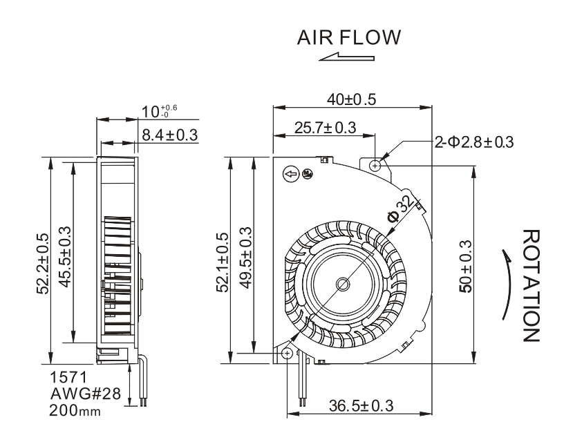 DCBLOWER-4010 3V